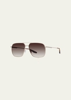 Barton Perreira Men's Royale Titanium Aviator Sunglasses