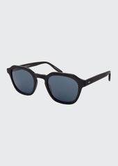 Barton Perreira Men's Tucker Vintage Square Acetate Sunglasses