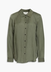 Ba&sh - Ambre washed-cupro shirt - Green - 0
