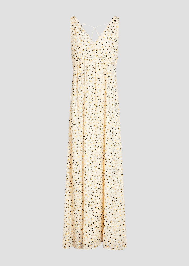 Ba&sh - Becky printed cotton-blend maxi dress - White - 0