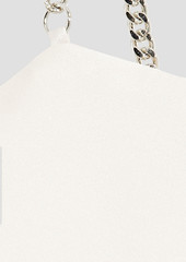 Ba&sh - Cisc chain-embellished satin top - White - 2