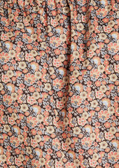 Ba&sh - Fustave off-the-shoulder floral-print cotton-poplin shirt - Pink - 1