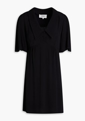Ba&sh - Gathered crepe mini dress - Black - 0