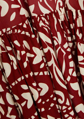 Ba&sh - Kimy printed crepe de chine mini dress - Red - 0