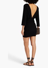 Ba&sh - Megan crystal-embellished crepe mini dress - Black - 0