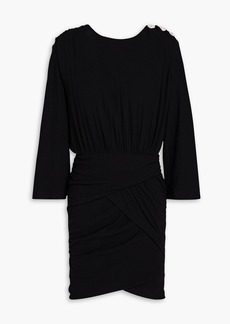 Ba&sh - Megan crystal-embellished crepe mini dress - Black - 0