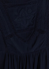 Ba&sh - Miranda embroidered georgette top - Blue - 2