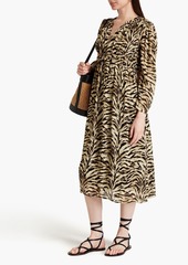 Ba&sh - Imany tiger-print jacquard midi dress - Animal print - 0