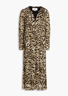 Ba&sh - Imany tiger-print jacquard midi dress - Animal print - 0