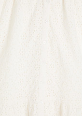 Ba&sh - Selya broderie anglaise cotton midi shirt dress - White - 0