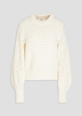 Ba&sh - Pointelle-trimmed wool sweater - White - 2