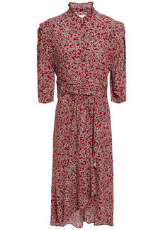 Ba&sh - Chelsea wrap-effect floral-print crepe dress - Red - 0