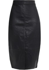 Ba&sh Woman Queen Leather Pencil Skirt Black