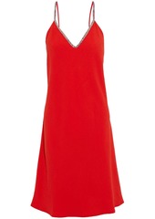 Ba&sh Woman Slad Chain-trimmed Crepe Slip Dress Tomato Red