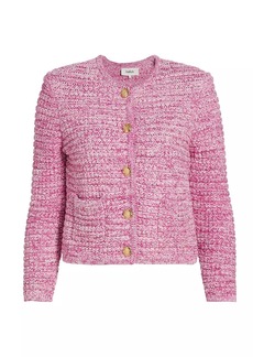 ba&sh Cotton-Blend Knit Cropped Jacket
