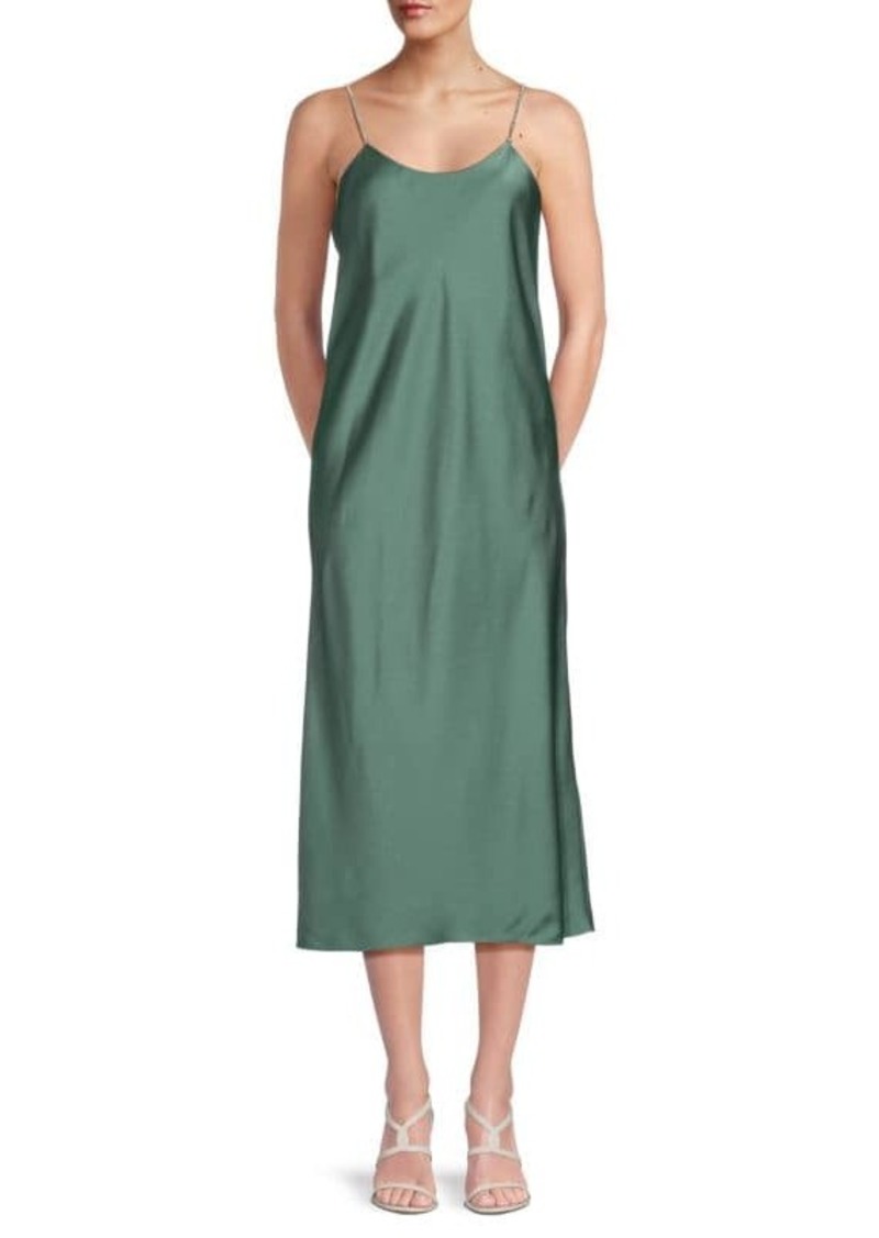 ba&sh Embellished Satin Midi Slip Dress