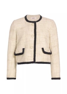 ba&sh Fedji Cotton-Blend Tweed Crop Jacket