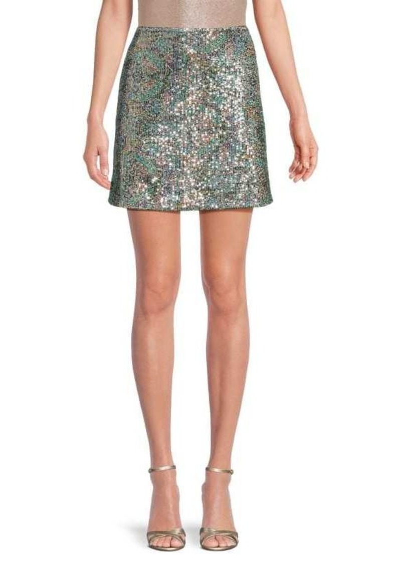 ba&sh Jupe Zita Sequin Mini Skirt