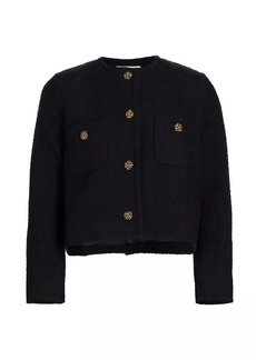 ba&sh Meredith Tweed Cotton-Blend Jacket