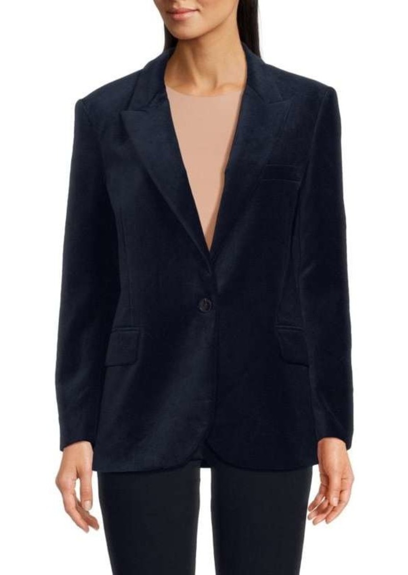 ba&sh Velvet Peak Lapel Blazer