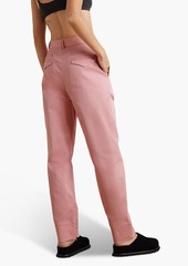 Bassike - Cotton-blend twill straight-leg pants - Pink - 0