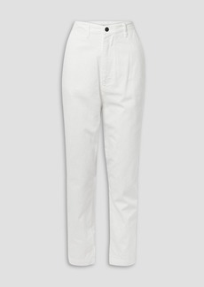 Bassike - Super Lo cotton-twill tapered pants - White - 1