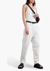 Bassike - Super Lo cotton-twill tapered pants - White - 4