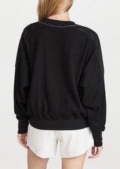 Bassike Waffle Detail Batwing Sweatshirt