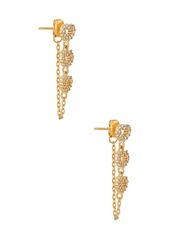 BaubleBar Amor Chained 18K Gold Vermeil Earrings