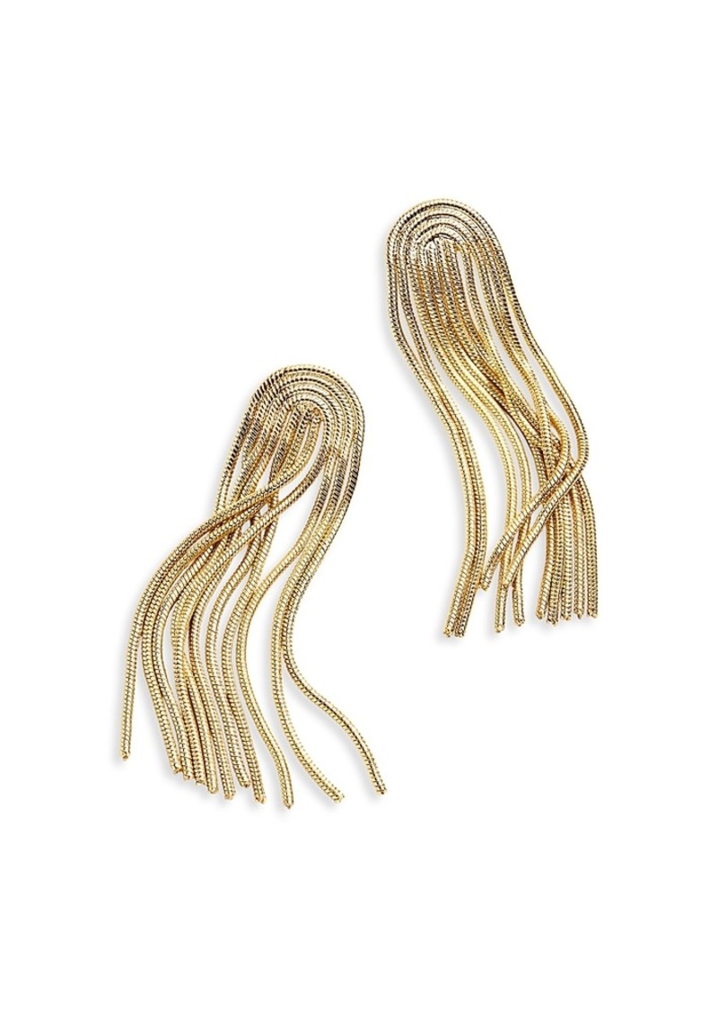 Baublebar Amy Chain Fringe Drop Earrings in Gold Tone