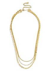 BaubleBar Ariana Multistrand Necklace in Gold at Nordstrom