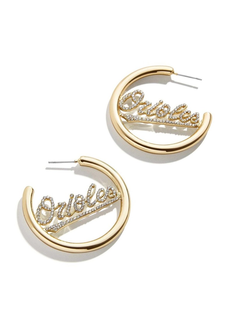 Baublebar Baltimore Orioles Hoops Earrings - Gold