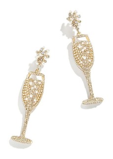 BaubleBar Champagne Glass Crystal Drop Earrings