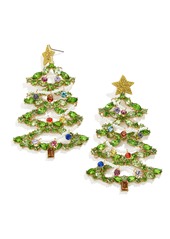 BaubleBar Christmas Tree Deck the Halls Drop Earrings