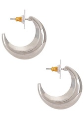 BaubleBar Crescent Hoop Earrings