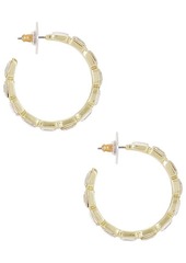 BaubleBar Crystal Lined Hoop Earrings