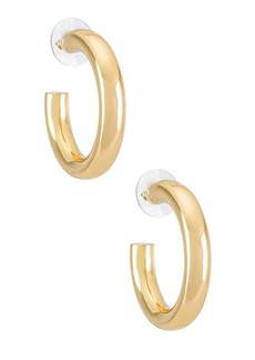 BaubleBar Dalilah Medium Tube Hoop Earrings