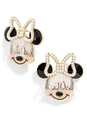 BaubleBar Disney® Bride Minnie Mouse Statement Stud Earrings in White at Nordstrom