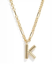 BaubleBar Fiona Initial Pendant Necklace in Gold K at Nordstrom