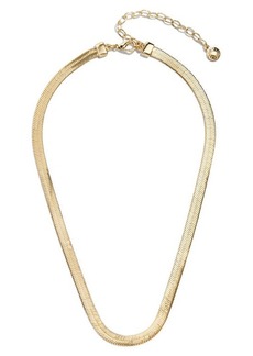 BaubleBar Gia Herringbone Chain Collar Necklace