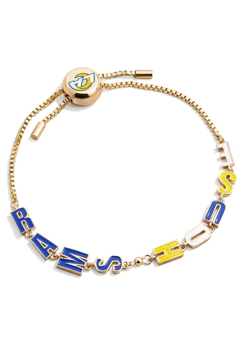 BaubleBar Gold Los Angeles Rams Slogan Pull-Tie Bracelet - Gold