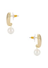 BaubleBar Heart Stud With Pearl Earrings