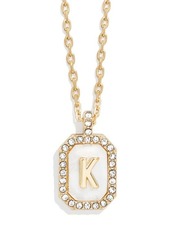 BaubleBar Initial Pendant Necklace