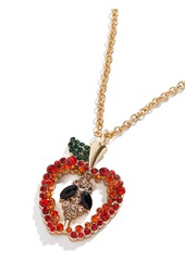 BaubleBar Juicy Crystal Apple Pendant Necklace