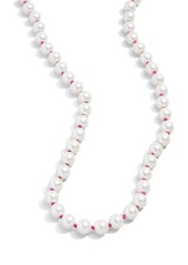 BaubleBar Juliet Imitation Pearl Beaded Necklace in Pink at Nordstrom Rack