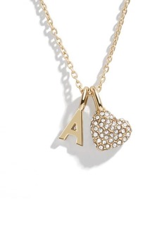 BaubleBar Karrigan Heart Charm Necklace in Gold A at Nordstrom