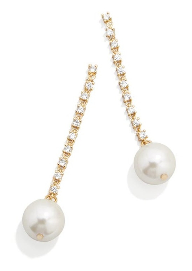 BaubleBar Laney Imitation Pearl Linear Drop Earrings at Nordstrom