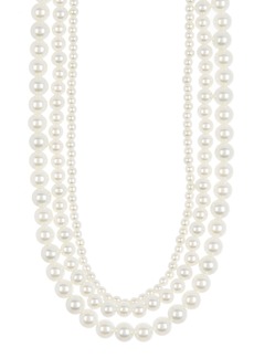 BaubleBar Layered Imitation Pearl Necklace at Nordstrom Rack