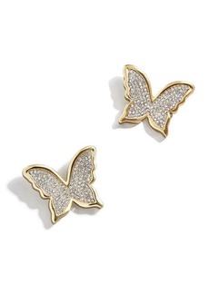 BaubleBar Pavé Butterfly Stud Earrings