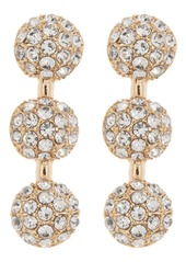 BaubleBar Pavé Linear Ball Drop Earrings in Clear/Yellow Gold at Nordstrom Rack